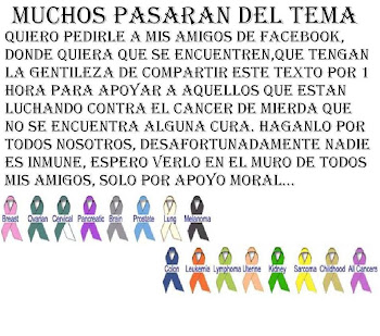 APOYO A LAS PERSONAS CON CÁNCER