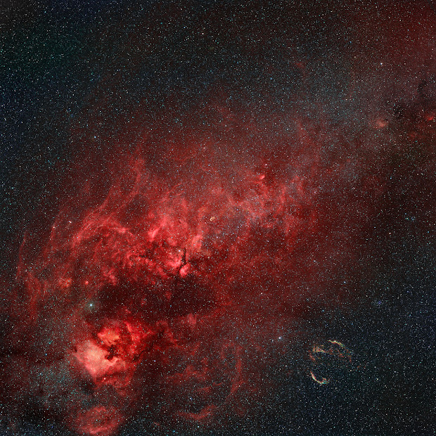 Amazing picture of nebulae in the Northern Cross in Cygnus!