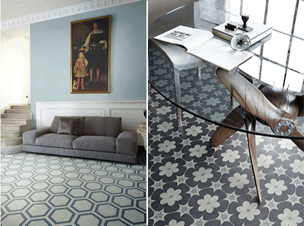 Tendenze superfici: piastrelle in cemento per interni di carattere Blog di arredamento e ...