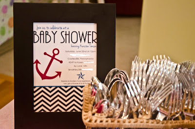 nautical baby shower for twin girls