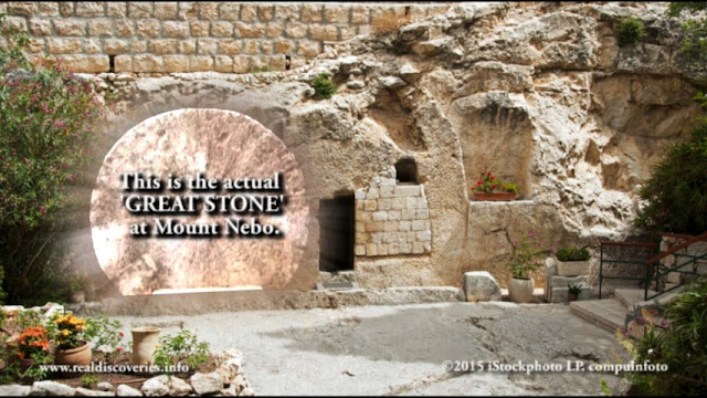 The Real GREAT STONE at the tomb.