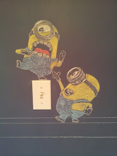 Chalkboard Art Minions