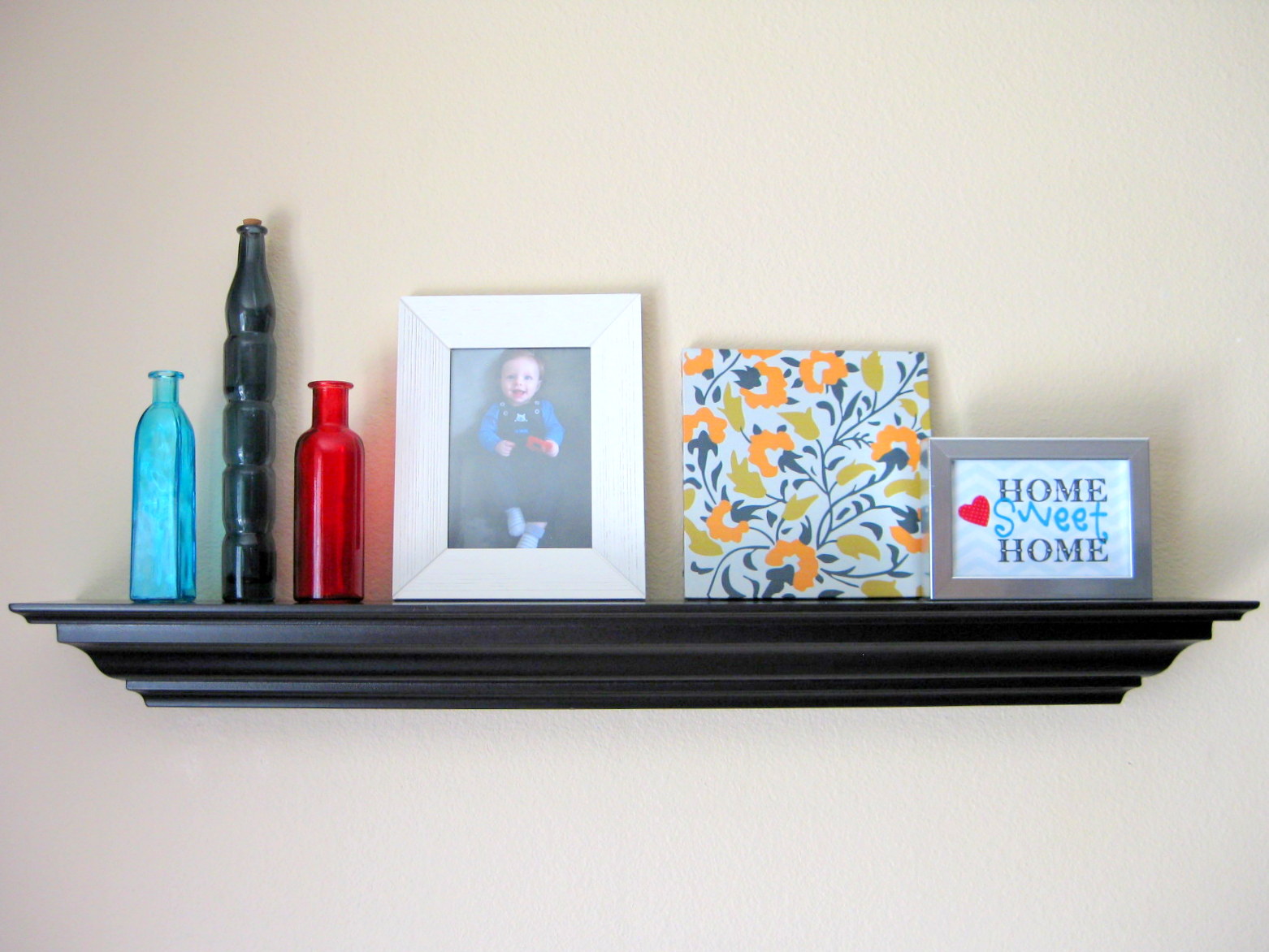 new ledge shelves & spring decor...