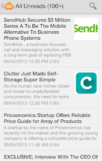 Startup News & Startup Android App Menu View