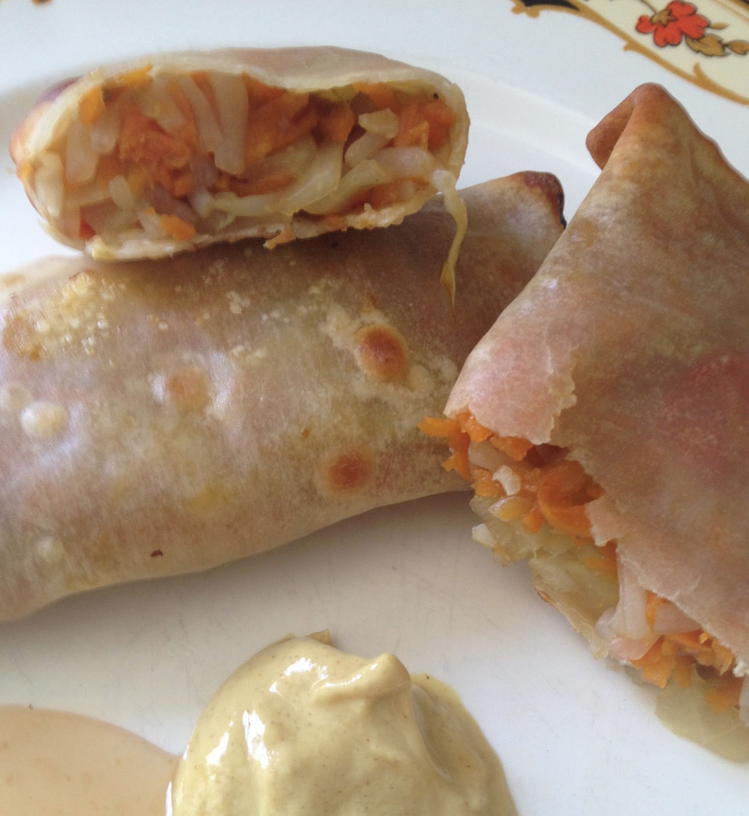 Baked Not Deep Fried Vegetable Egg Rolls