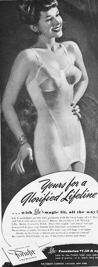 1953 Ad Vintage Formfit Life Bra Brassiere Underwear Lingerie Beauty YPP4