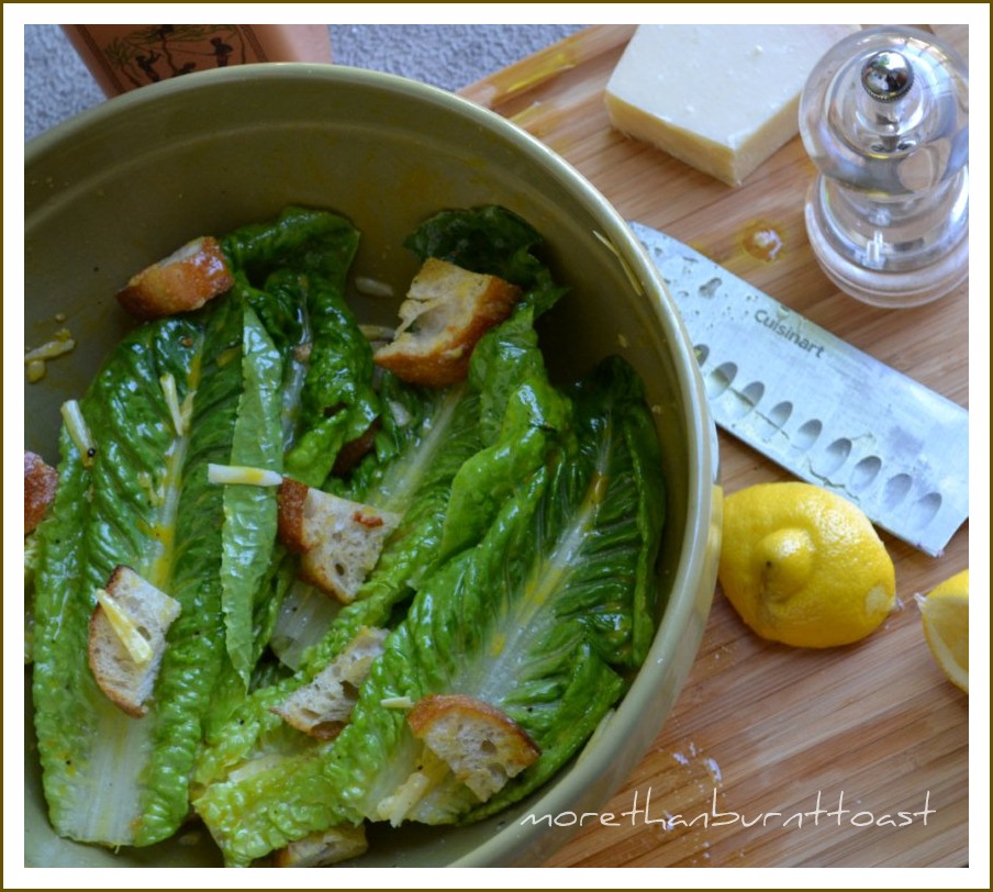 more than burnt toast Do You Eat Caesar Salad with Your Hands?