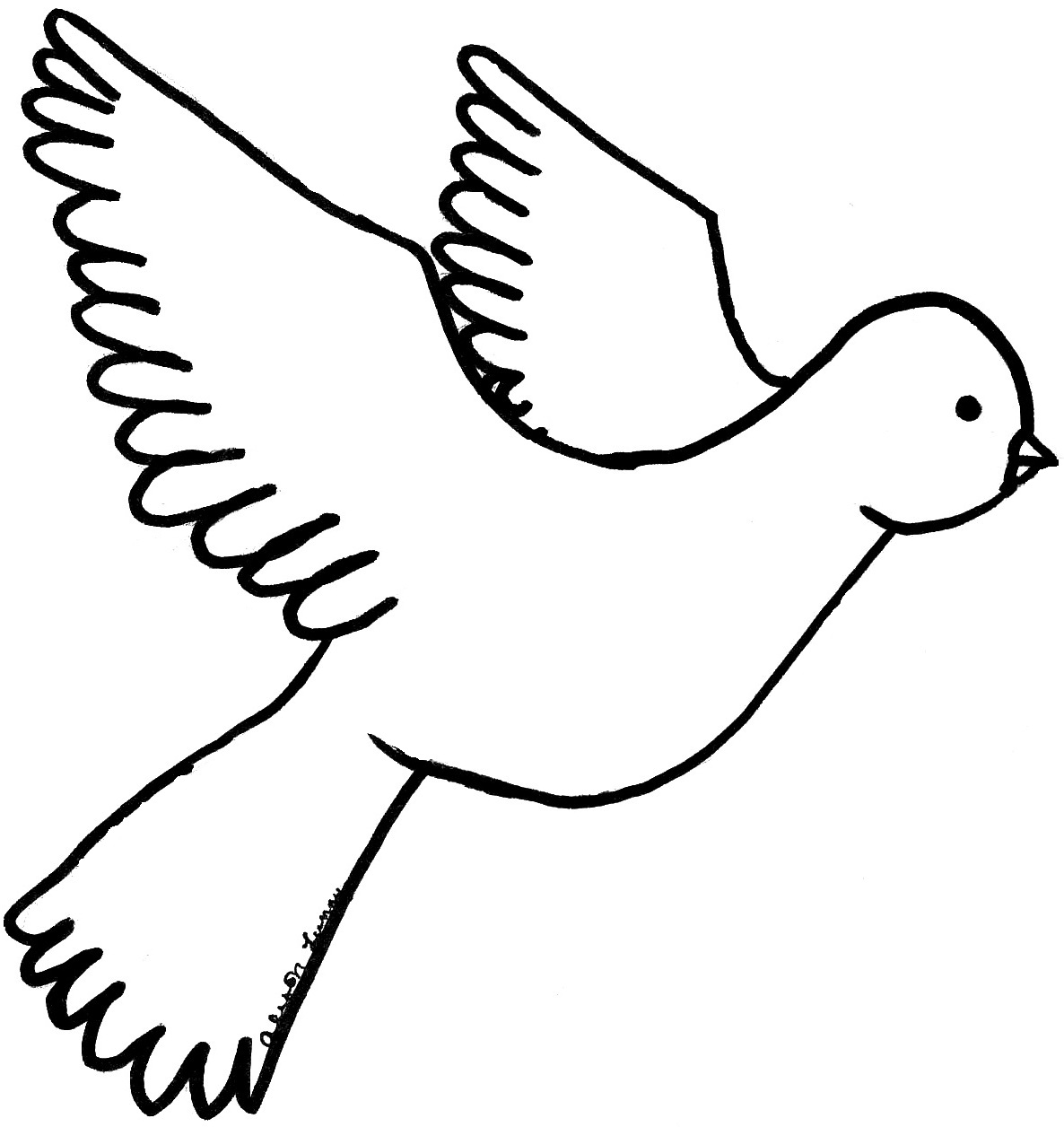 Dove - Free Coloring Pages