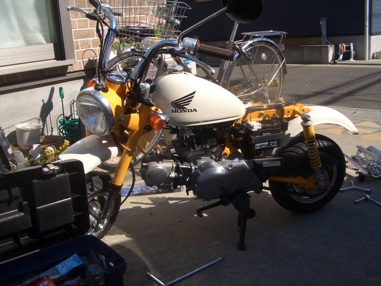 行く雲は旅人なり モンキーの軽量化