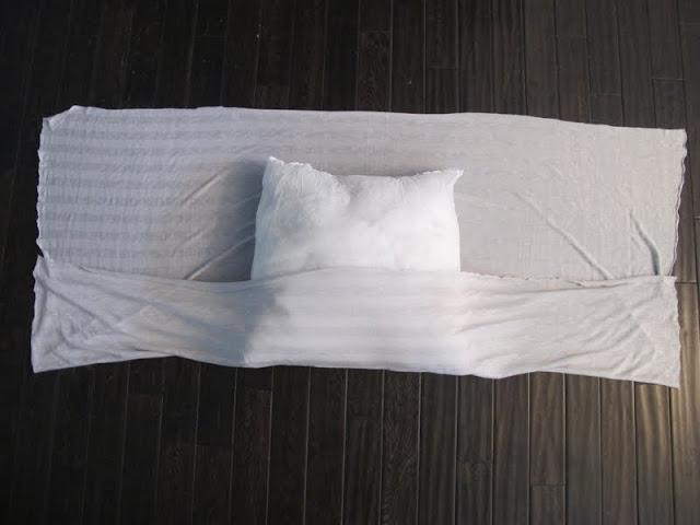 DIY no sew pillow