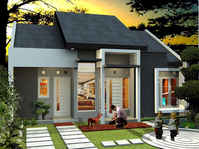 Contoh Model Gambar RUMAH MINIMALIS MODERN Type 36