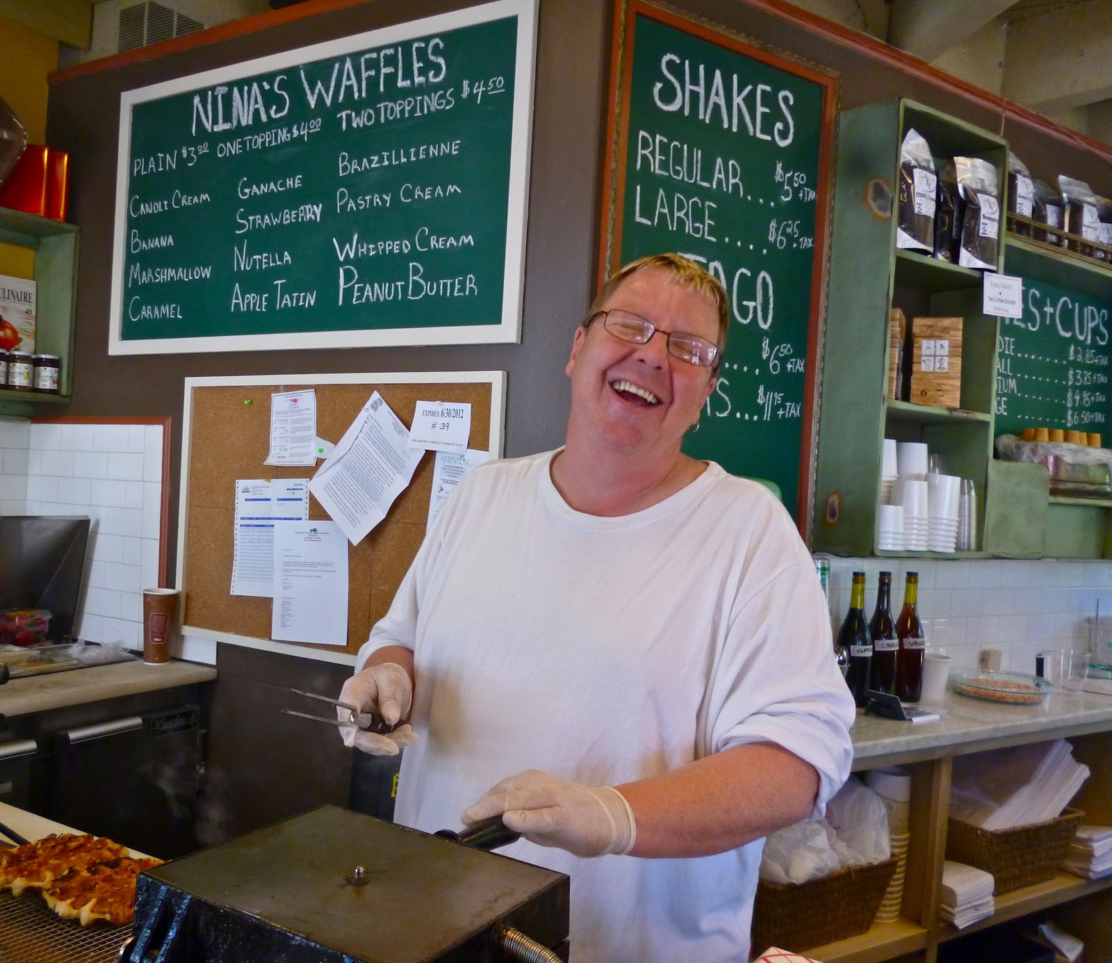 New Hope PA Nina's Waffles of New Hope teams up with oWowCow Ice Cream