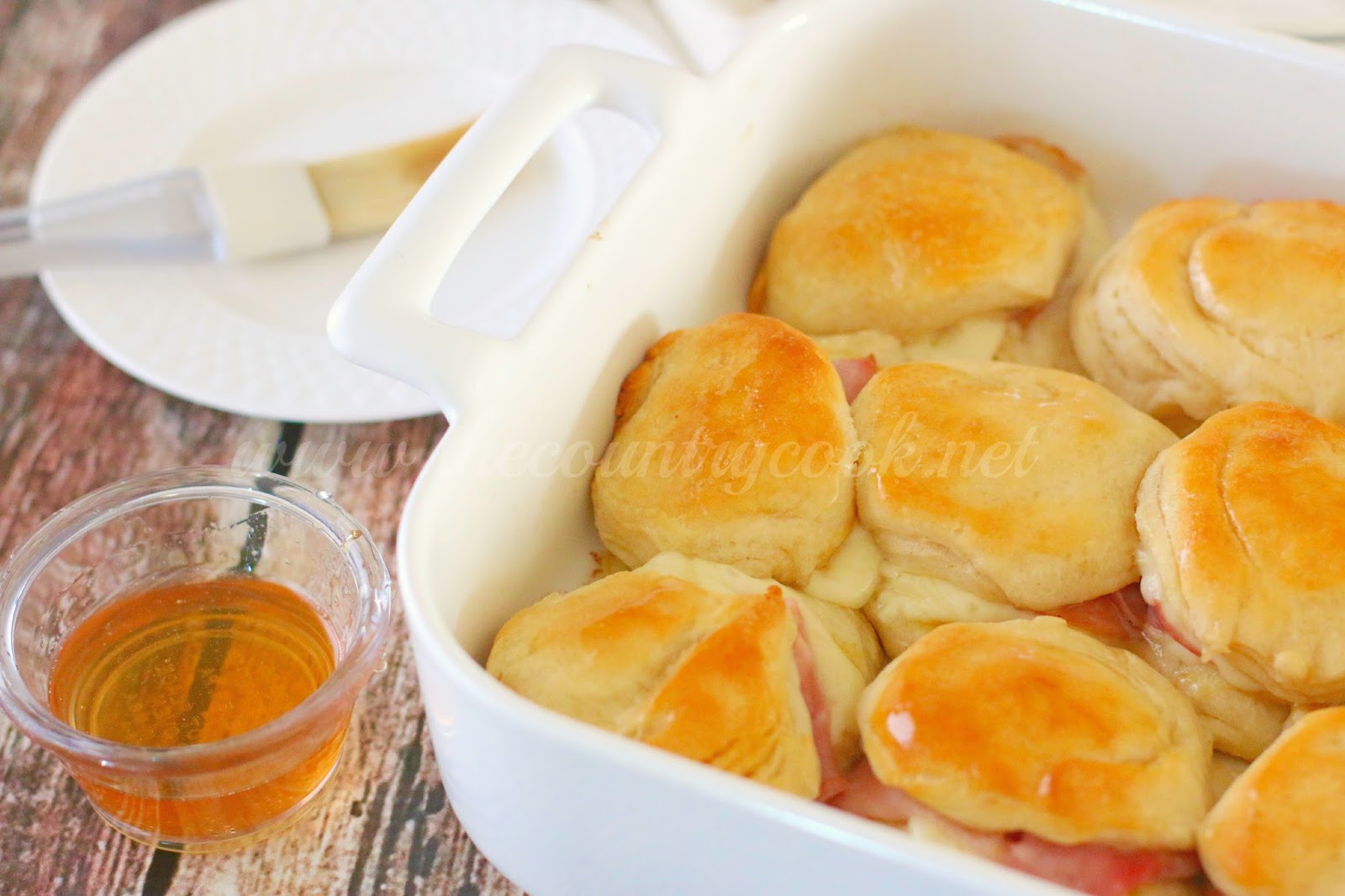 Warm Honey Ham Biscuits The Country Cook