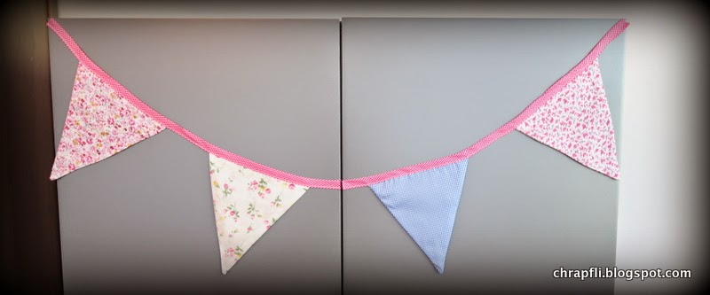 Pinky frog: wimpelkette im kinderzimmer