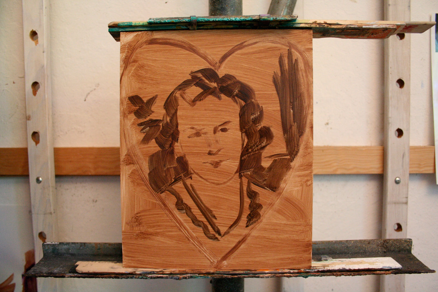 Kenney Mencher Painting a portrait with imprimatura and ala prima