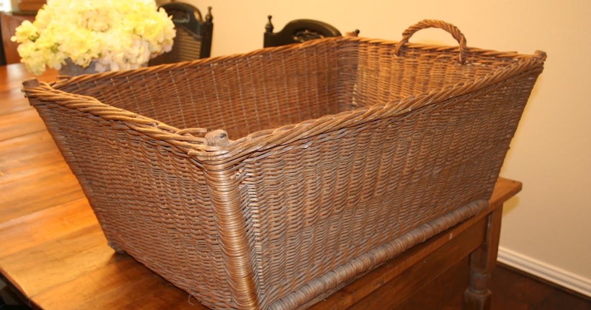 The Farmhouse Porch Is this a French Laundry Basket or what?!? I need