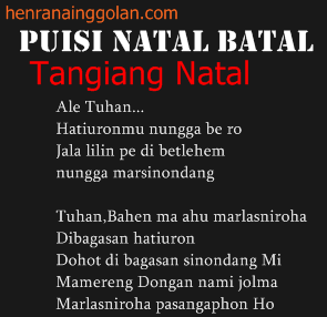 The Romp Family 40 Trend Terbaru Puisi Natal Singkat Bahasa Batak Toba