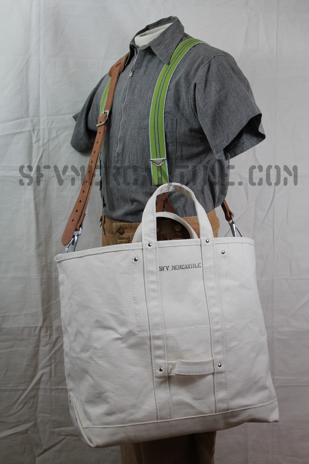 Canvas+bag+with+leather+strap