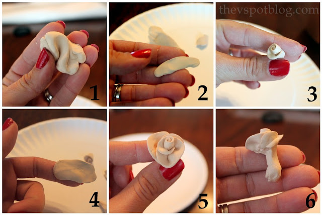 How to make clay roses - step by step instructions