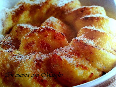 Gnocchi di semolino allo sbrinz e prosciutto Gnocchi di semolino allo sbrinz e prosciutto