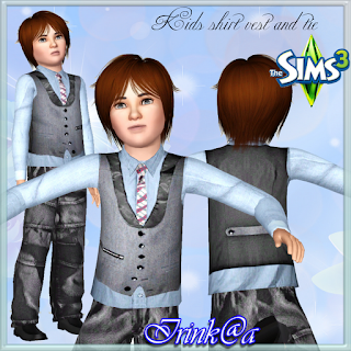 The Sims 3: Детская одежда - Страница 7 Kids+shirt+vest+and+tie+by+Irink@a