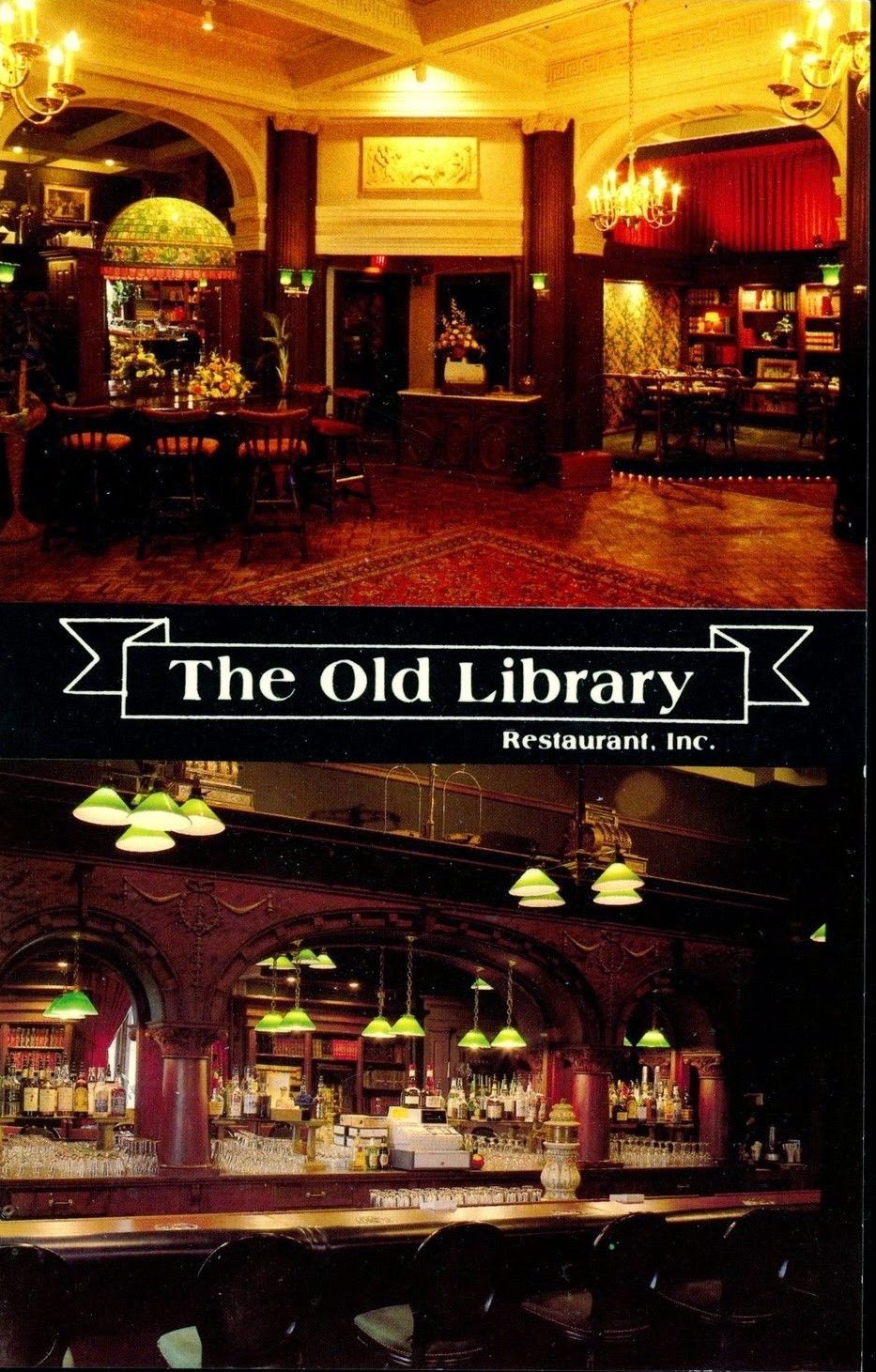 Library Postcards Old Library Restaurant, Olean, New York