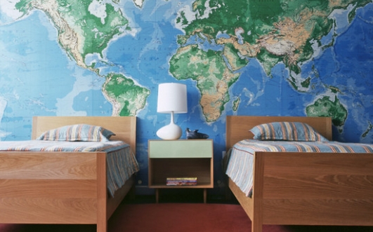 Lilyfield Life: World Map Mural Walls