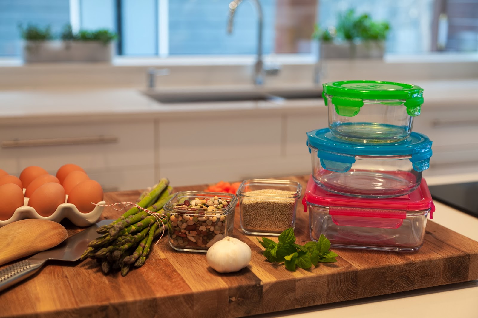 Glass Containers for safe food storage by Wean Green Empowerment Zone