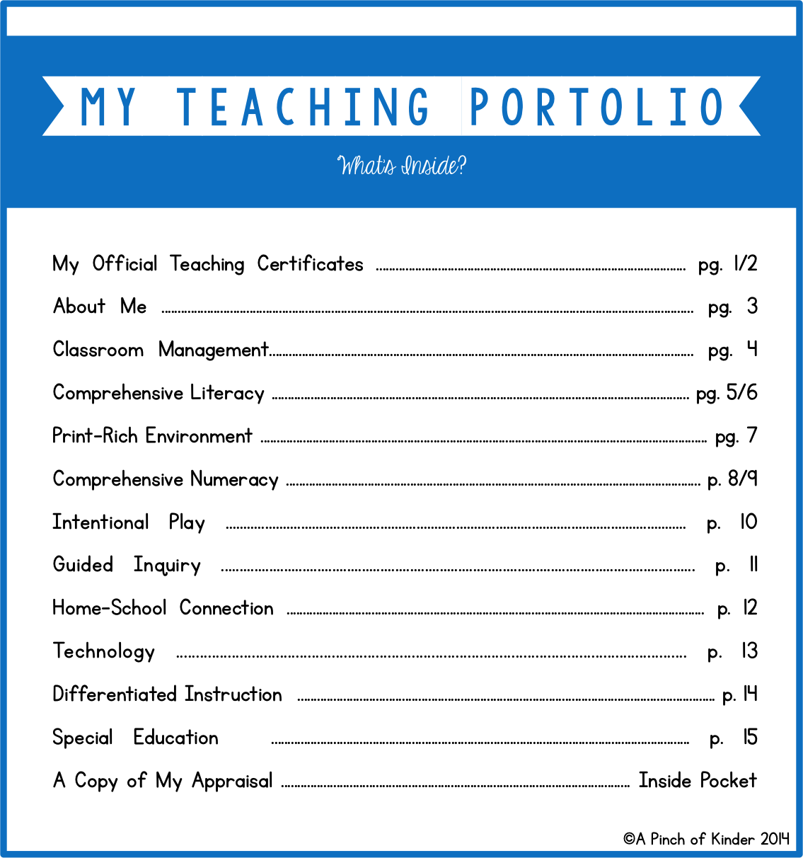 Teaching portfolio cover letter examples