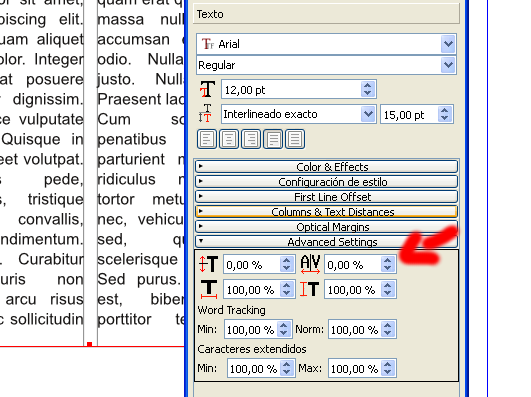 text kerning usando Scribus · text kerning using Scribus kerning text using Scribus