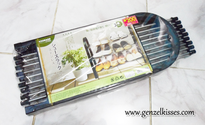 My Mini Shoe Rack from Daiso She Sings Beauty Blog by