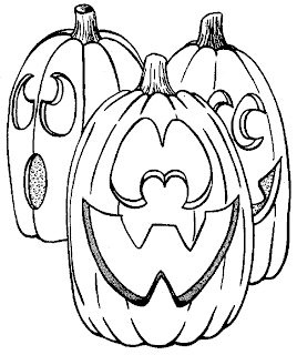 halloween pumpkins coloring pages 