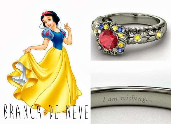blog Mamãe de Salto aliança inspirada nas princesas da Disney Branca de Neve
