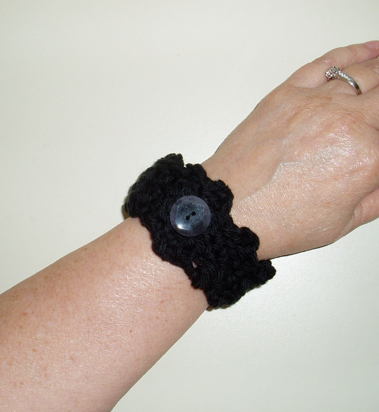 Crafty Pastimes Crocheted wrist bracelets or cuffs
