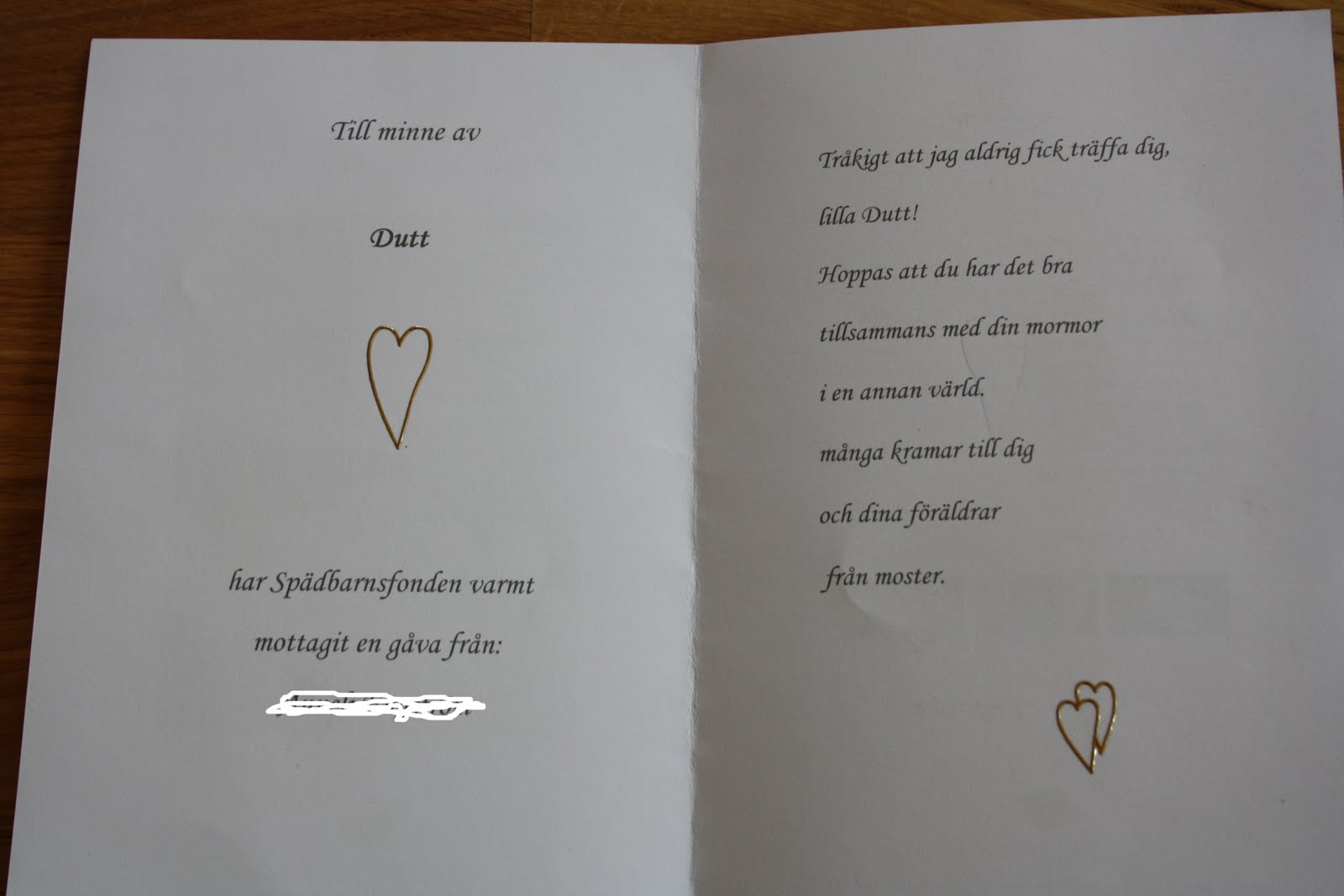 minnesgåva text exempel minnesgåva text exempel