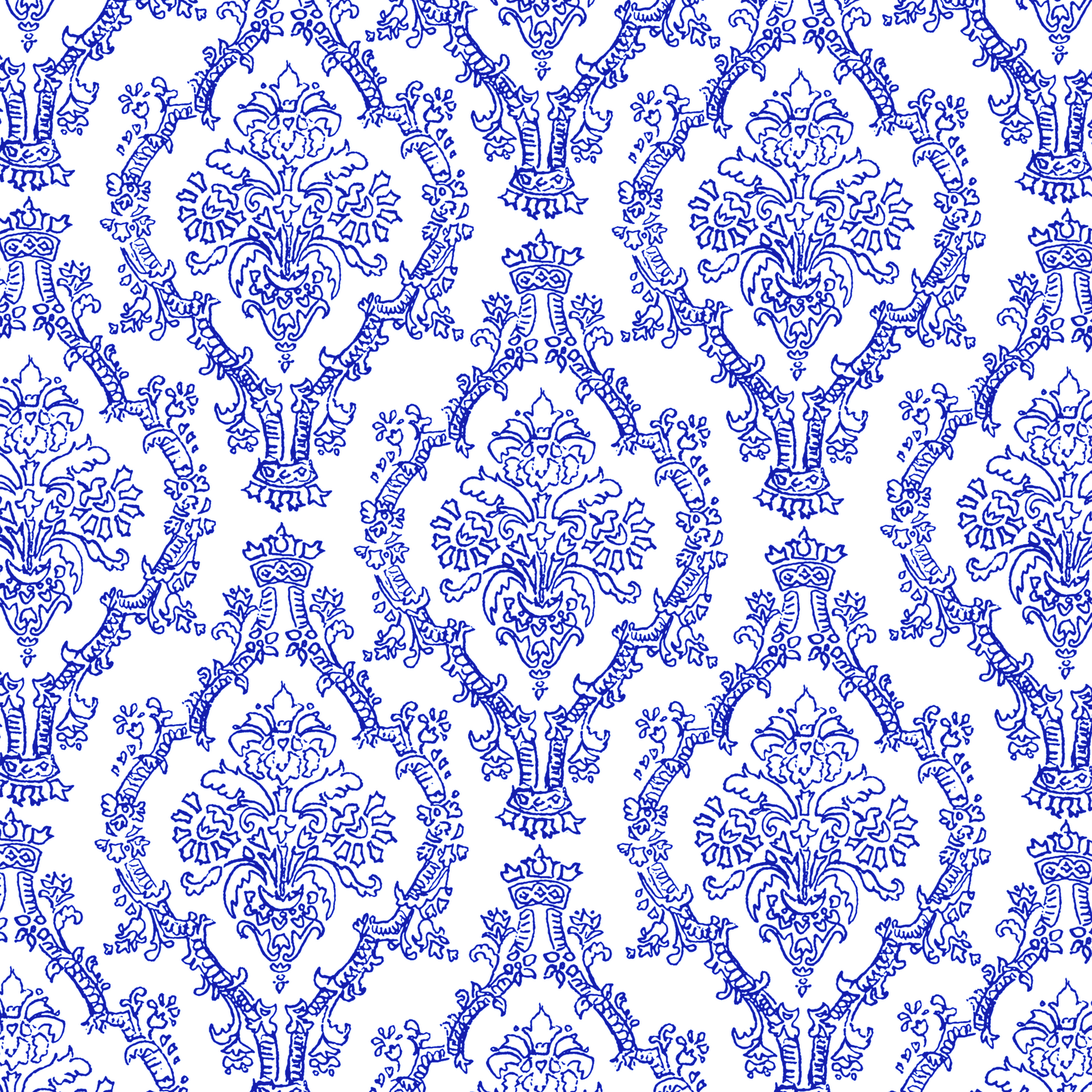 Blue Pattern Royal | mel stz 19 colour pencil damask patterns Blue Pattern Royal | mel stz 19 colour pencil damask patterns
