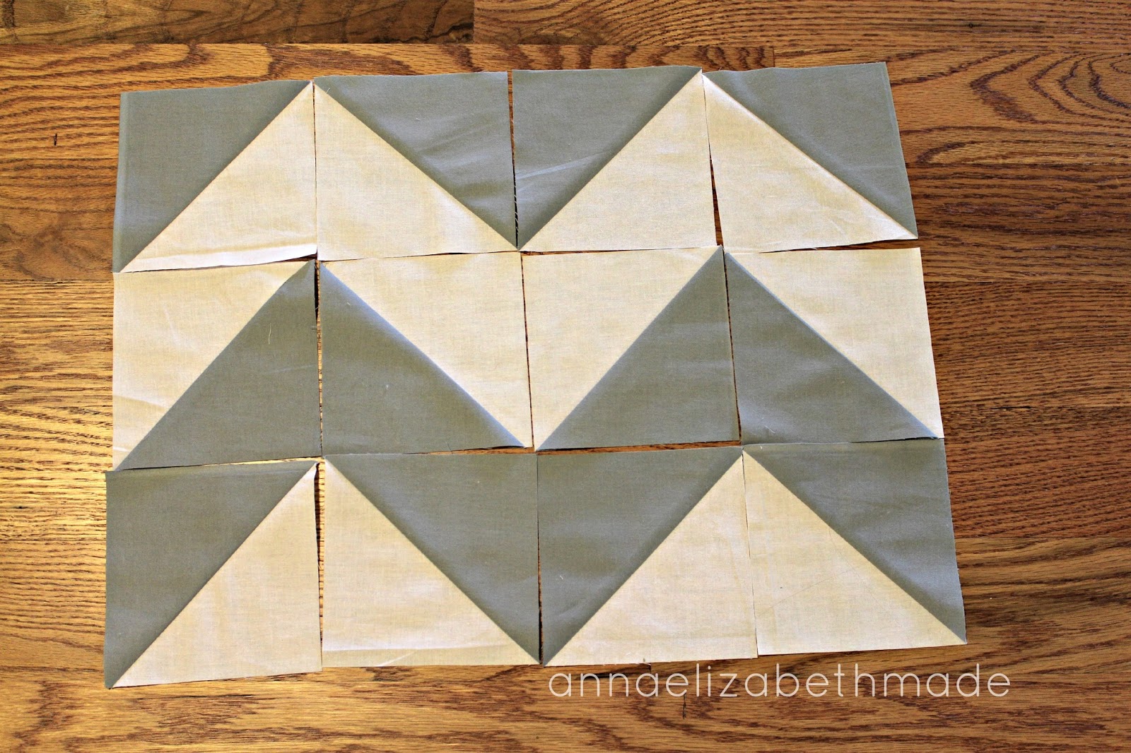 Anna Elizabeth Made Herringbone Baby Quilt {Tutorial}