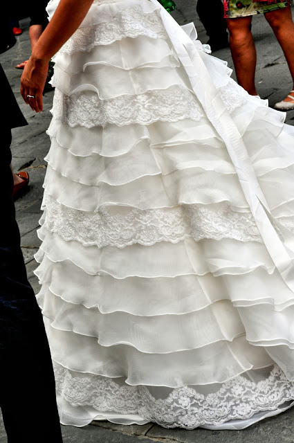 Wedding Dress Detail in Siena, Italy | Taste As You Go