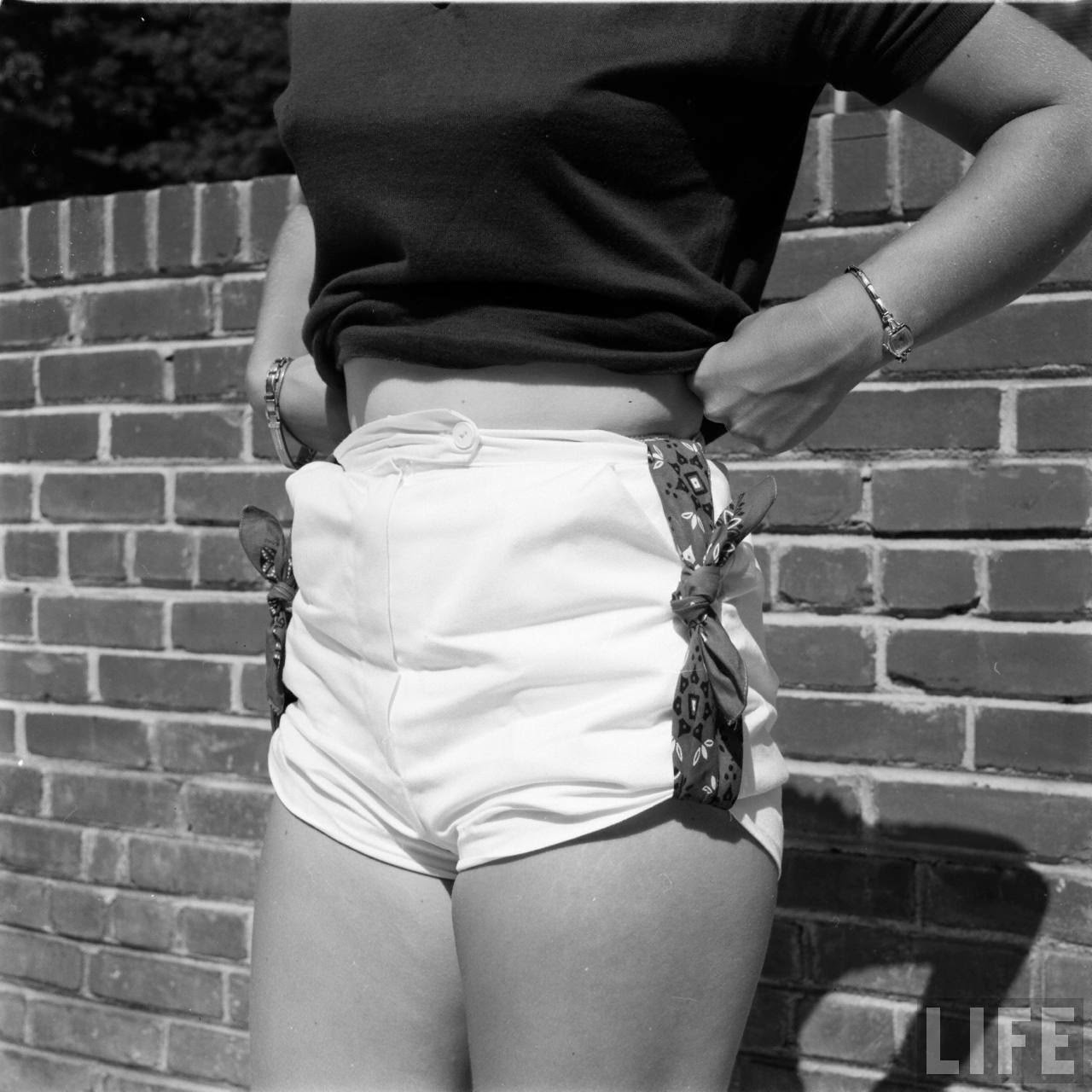 Short Shorts in the 1950s vintage everyday