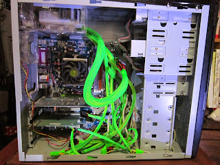 Everything important here is dead, so the kids had fun taking the mobo apart. :-)