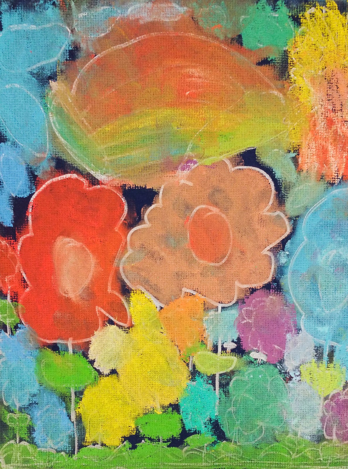 We Care Arts Spring Flowers with Pastels