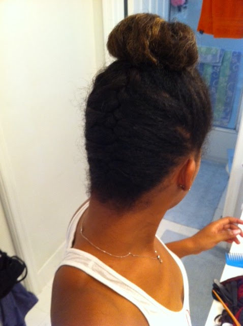 Drop The Dryer Bun Styling On Natural Hair Lovebrownsugar