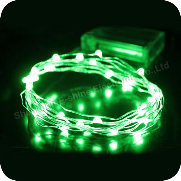 Josie Small House: Battery Operated Copper Wire String Lights