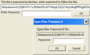 Enter password to follow the link