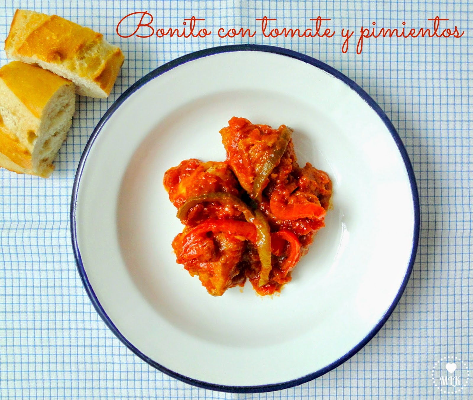 My little kitchenette: Bonito con tomate y pimientos