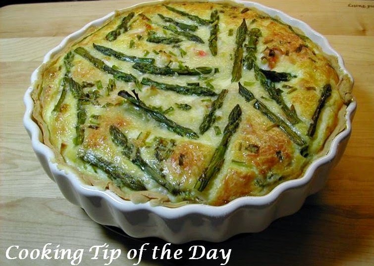 Cooking Tip of the Day Recipe Asparagus and Crab Quiche