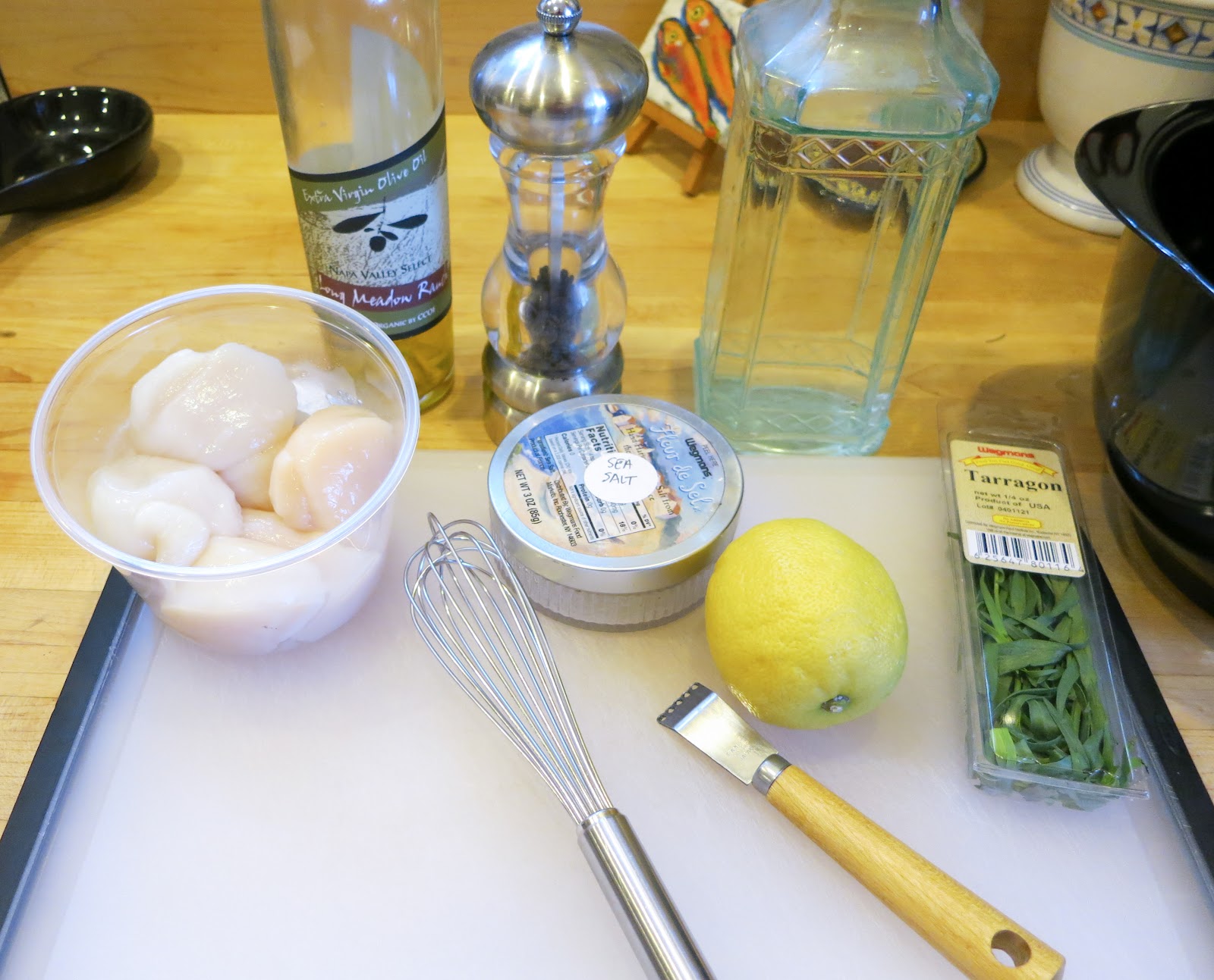 FEAST EVERYDAY Grilled Marinated Sea Scallops with Lemon Tarragon