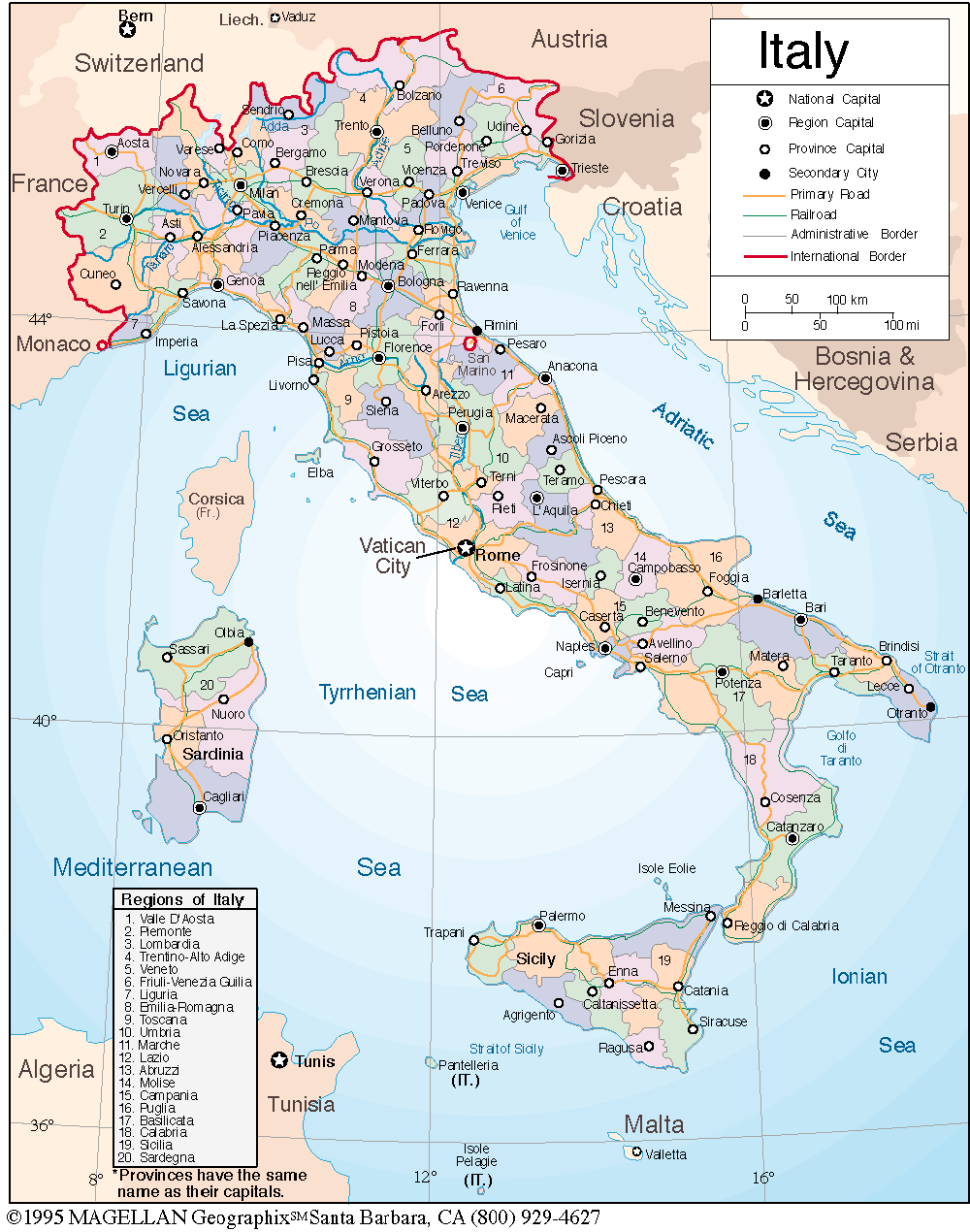Cartina Italiana