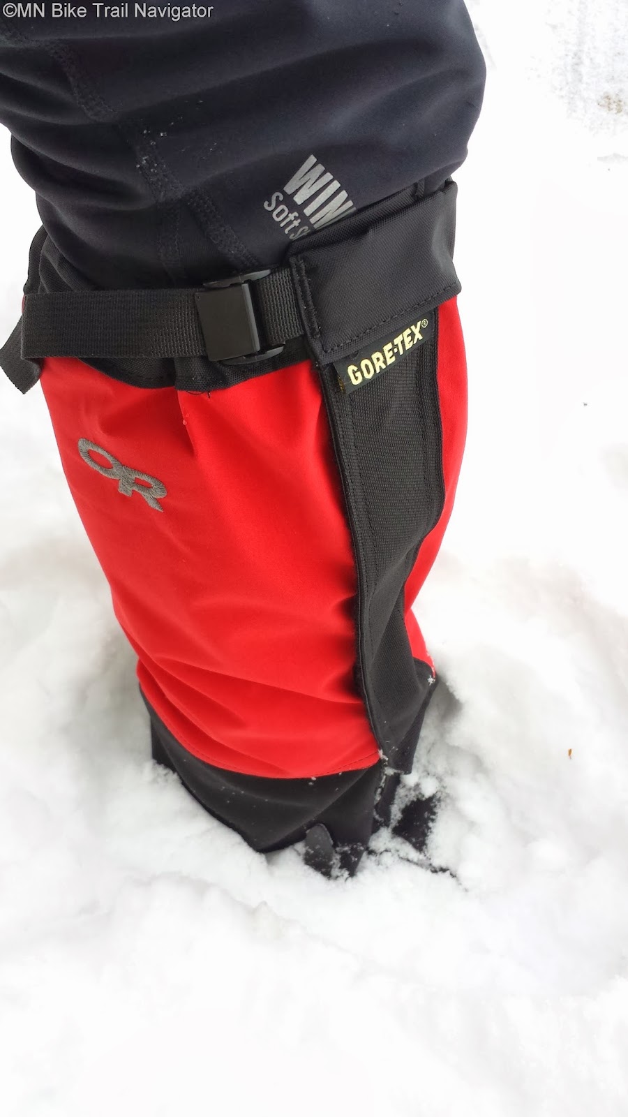 MN Bike Trail Navigator Gaiters for the Winter Bike Commuter or