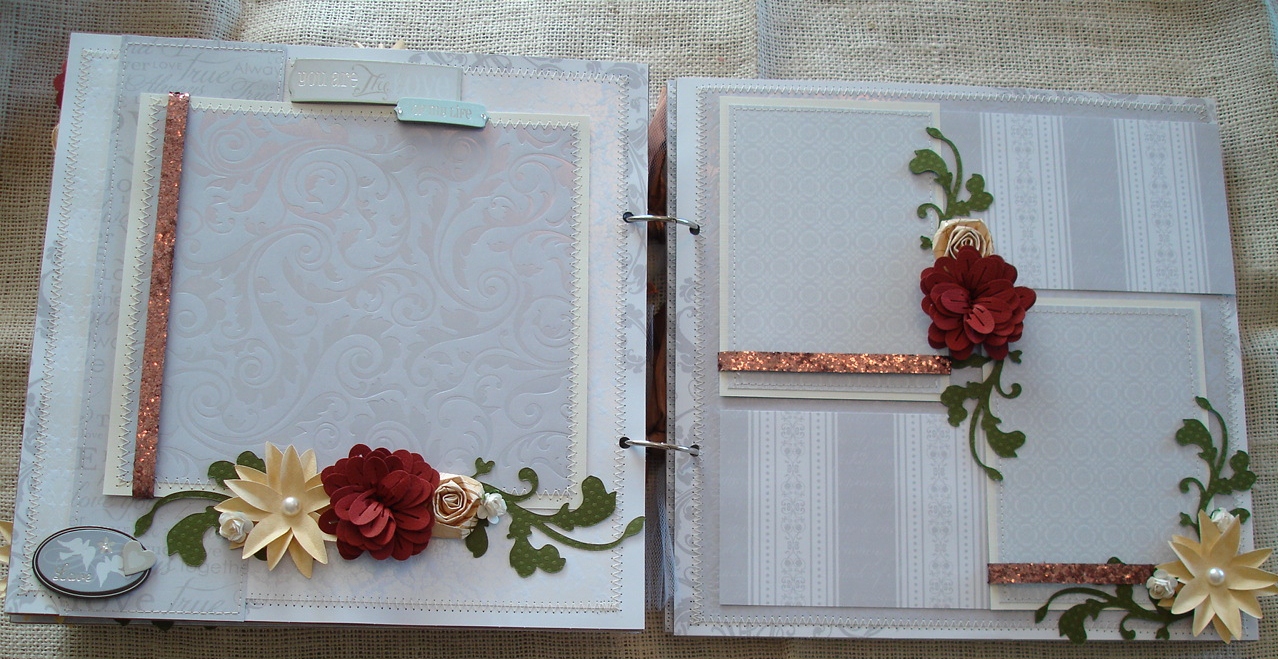 Scrapbooking by Phyllis Premade 12x12 Chipboard Wedding album